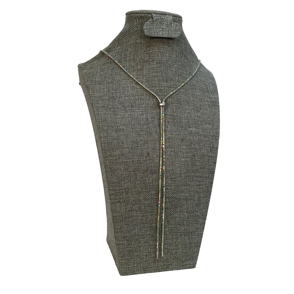 Cadence Slider Lariat Necklace, Light Multi Colour
