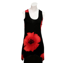 Load image into Gallery viewer, Kira Floral Asymmetrical Hem Tank Top, Red
