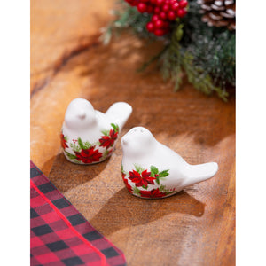 Salt & Pepper Shakers, Christmas Joy Birds, S/2