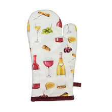 Load image into Gallery viewer, Wine Time Cotton Oven Mitt, 2 Styles
