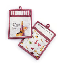 Load image into Gallery viewer, Wine Time Cotton Pot Holder, 2 Styles
