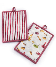 Load image into Gallery viewer, Wine Time Cotton Pot Holder, 2 Styles
