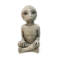 Load image into Gallery viewer, Sitting Alien Statue, 16in
