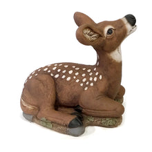 Load image into Gallery viewer, Laydown Fawn Statue, Head Up, 13.5in
