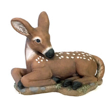 Load image into Gallery viewer, Laydown Fawn Statue, Head Down, 13.5in
