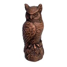 Load image into Gallery viewer, Great Horned Owl Statue, 15in
