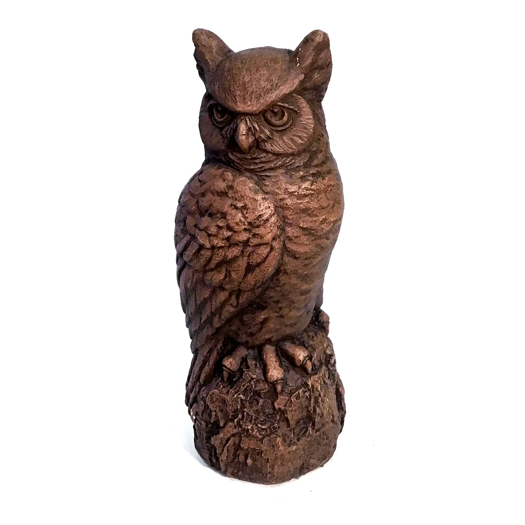 Great Horned Owl Statue, 15in