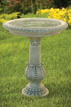 Load image into Gallery viewer, Victorian Fern Leaf Bird Bath, 23in
