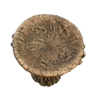 Old Sap Tree One Piece Bird Bath, 16.5in