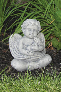 Ella the Angel and Puppy Statue, 10in