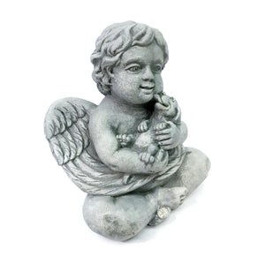 Ella the Angel and Puppy Statue, 10in