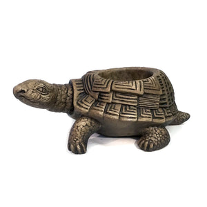 Patio Turtle Cement Planter, 17in