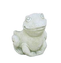 Load image into Gallery viewer, Ribbit the Frog Cement Planter, 10in
