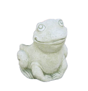 Ribbit the Frog Cement Planter, 10in