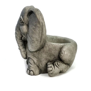 Ellie the Elephant Cement Planter, 10in