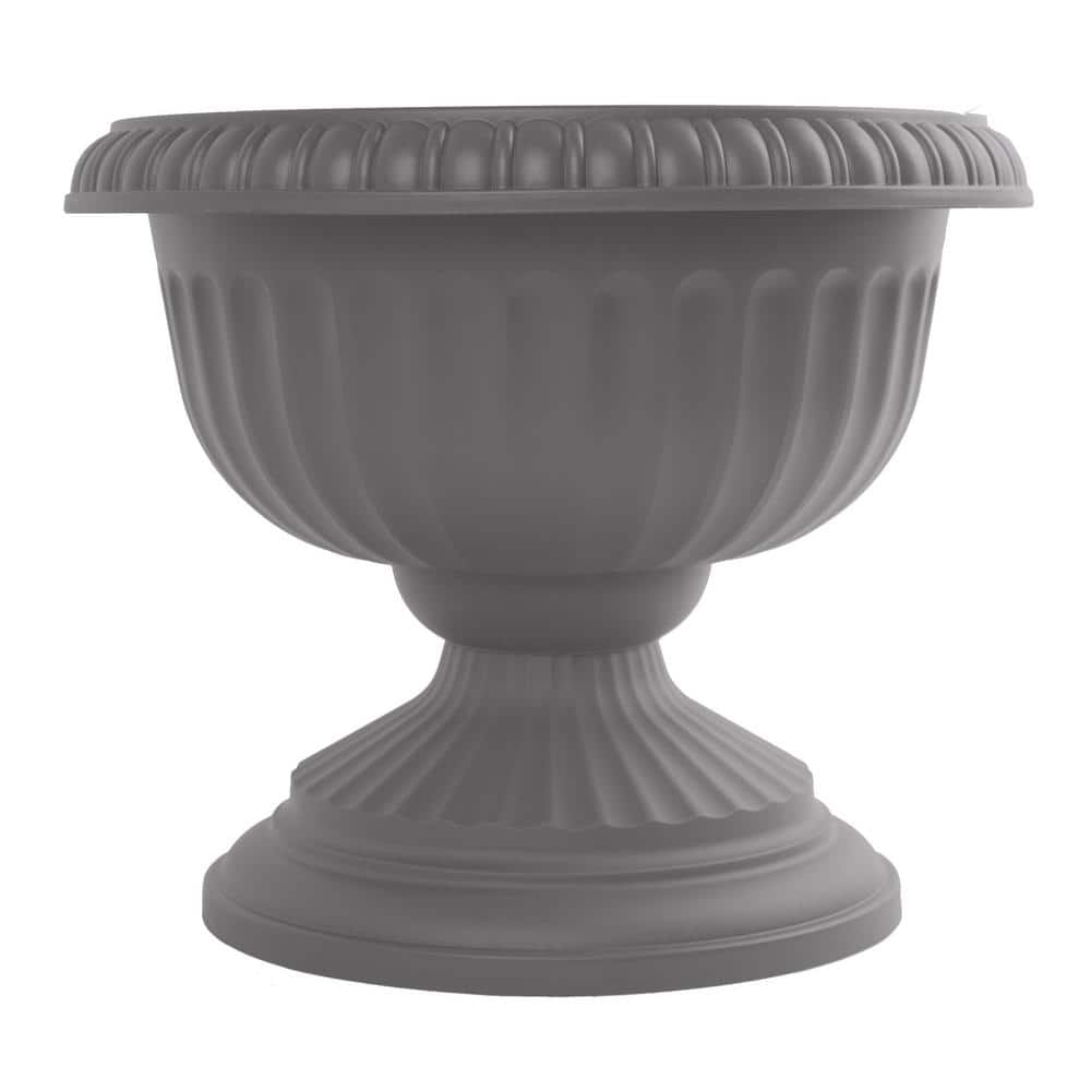 Planter, 12in, Grecian Urn, Charcoal