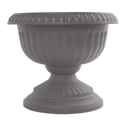 Planter, 12in, Grecian Urn, Charcoal