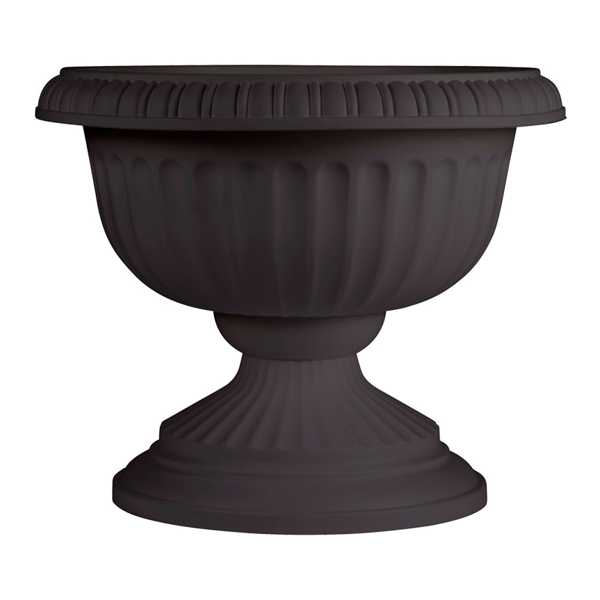 Planter, 12in, Grecian Urn, Charcoal