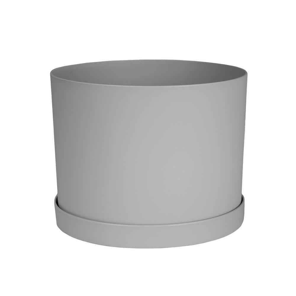 Planter, 6in, Mathers with Saucer, Cement