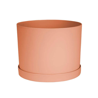 Planter, 6in, Mathers with Saucer, Muted TCotta