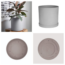 Load image into Gallery viewer, Planter, 10in, Mathers with Saucer, Cement
