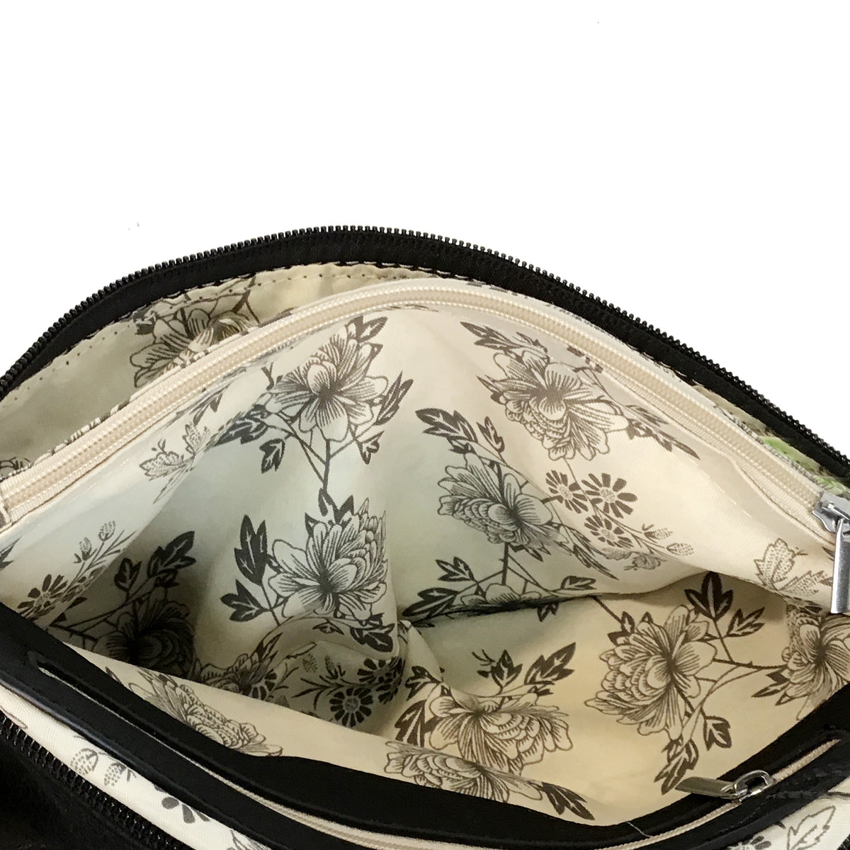Sierra Crossbody Bag with Tassel Zippers, Black
