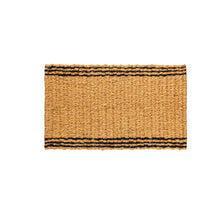 Load image into Gallery viewer, Natural Coir &amp; Black Woven Door Mat
