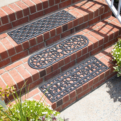 Ornate Rubber Stair Tread Mat, 3 Styles