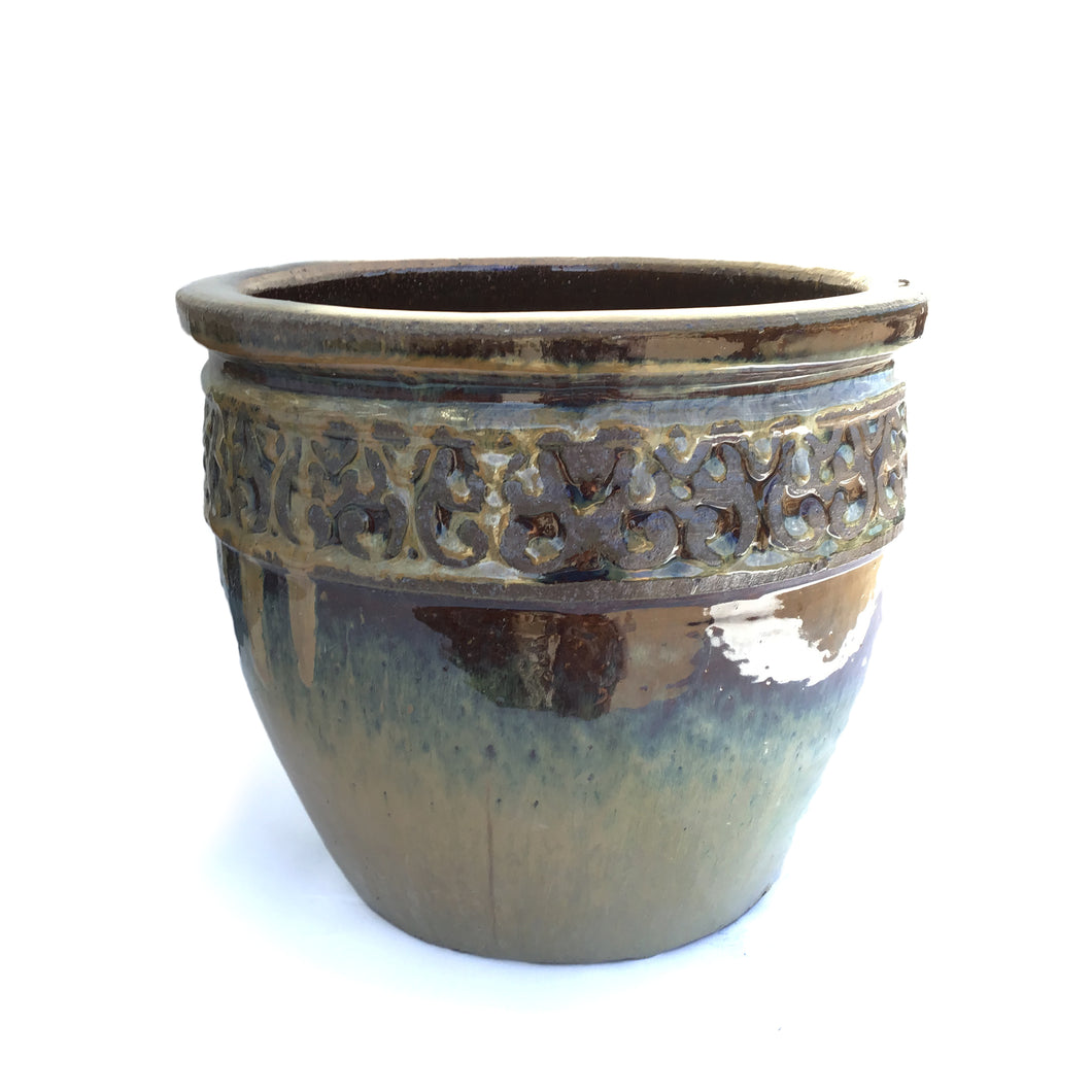 Planter, 12in, LC Henslowe, Cream Brown