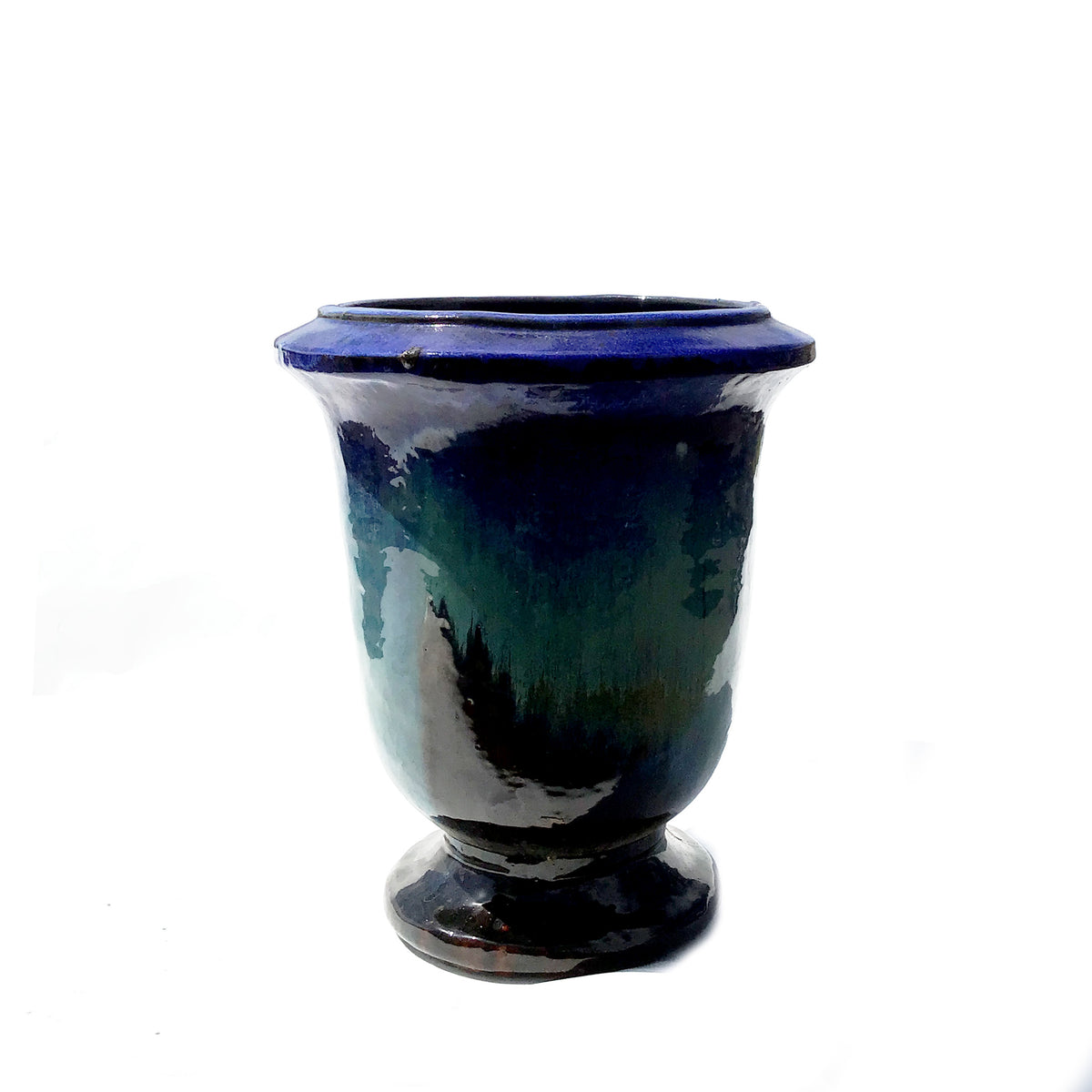 Planter, 14in, LC Priestley, Blue Tricolor