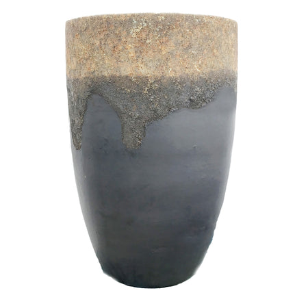 Planter, 17in, Le Croix Elba, Arcadia Matte Black