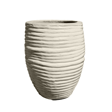 Planter, 12in, Le Croix Osier, White