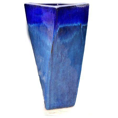 Planter, 16in, LC Dunraven, Blue/Marble Green