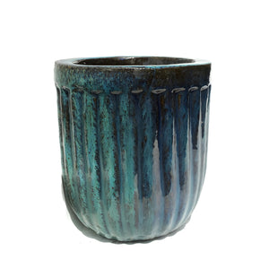 Planter, 14in, Le Croix Crawford, Marble Green