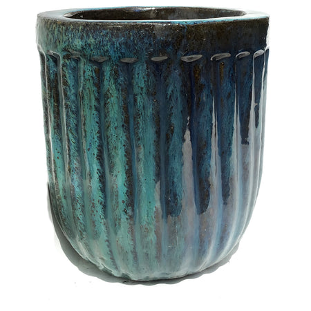 Planter, 23in, Le Croix Crawford, Marble Green