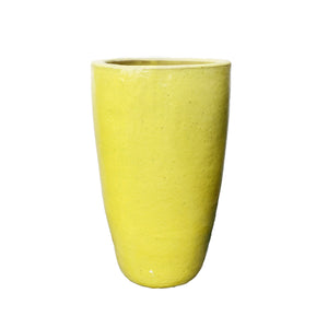 Planter, 13in, Le Croix Edgedale, Yellow