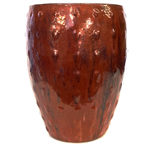Planter, 21in, Le Croix Nicora, Red Copper