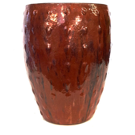 Planter, 21in, Le Croix Nicora, Red Copper