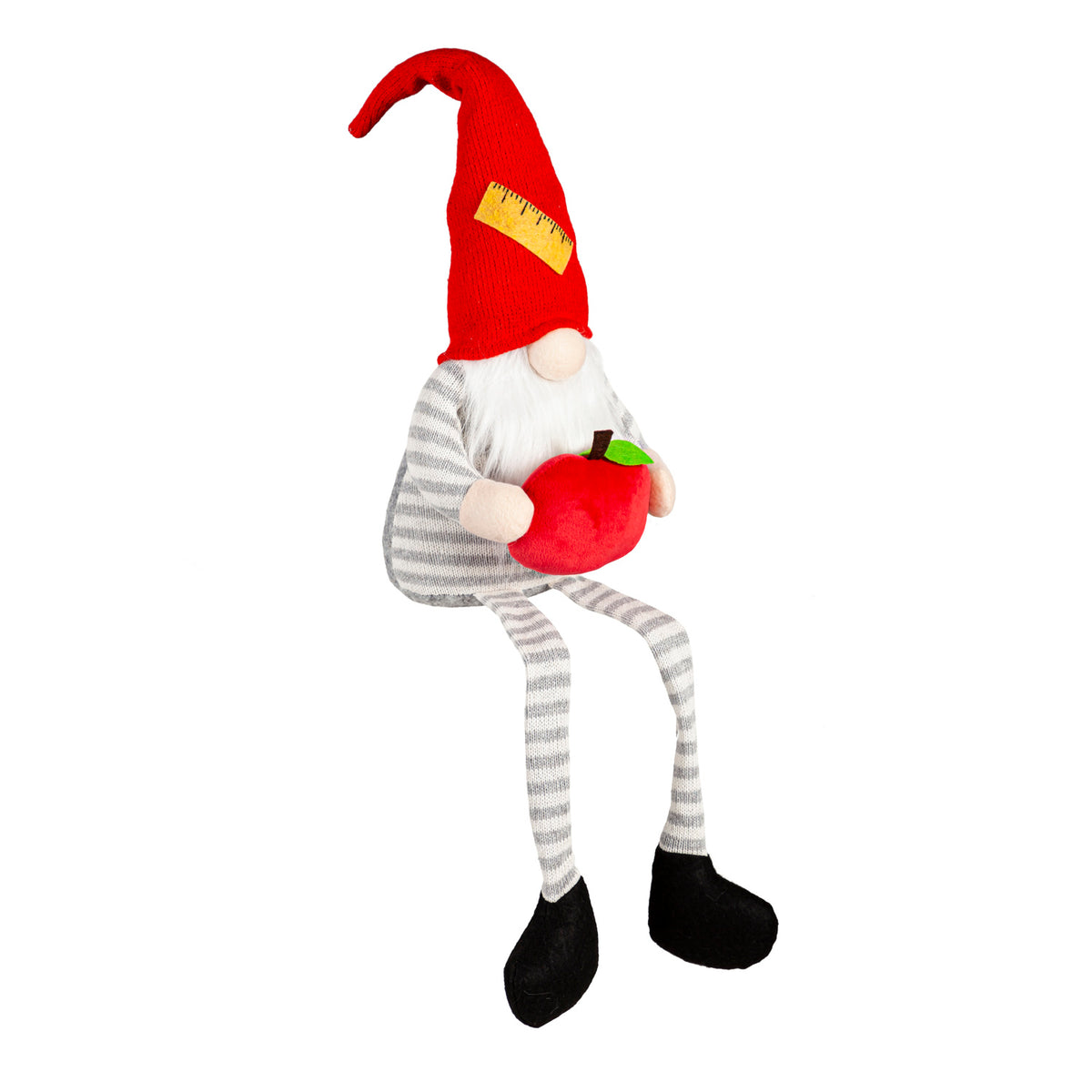 Fabric Teacher Gnome with Apple Table Decor, 17in