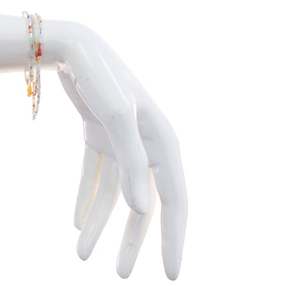 Teardrop Stone Wrap Bracelet, AquaTerra & Sunstone