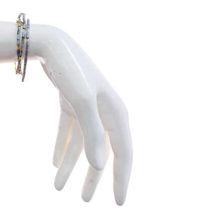 Teardrop Stone Wrap Bracelet, Blue Hwlt & Sunstone