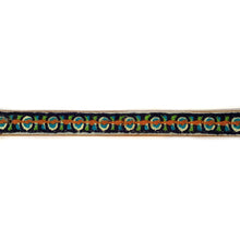 Load image into Gallery viewer, Cotton &amp; Leather Embroidered Dog Collar, X-Small
