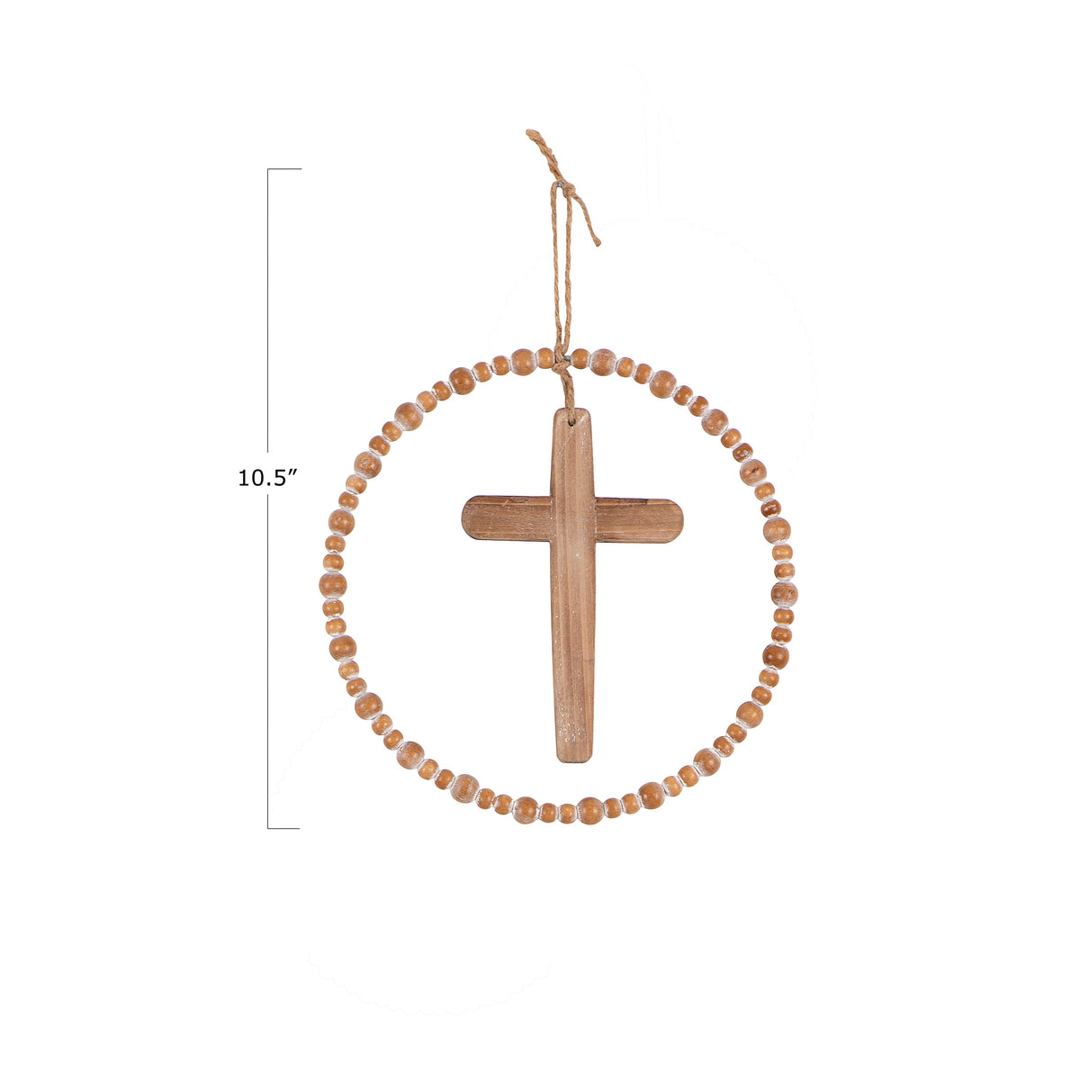 Wood & Metal Hanging Cross Decor, 10.5in, 2 Styles