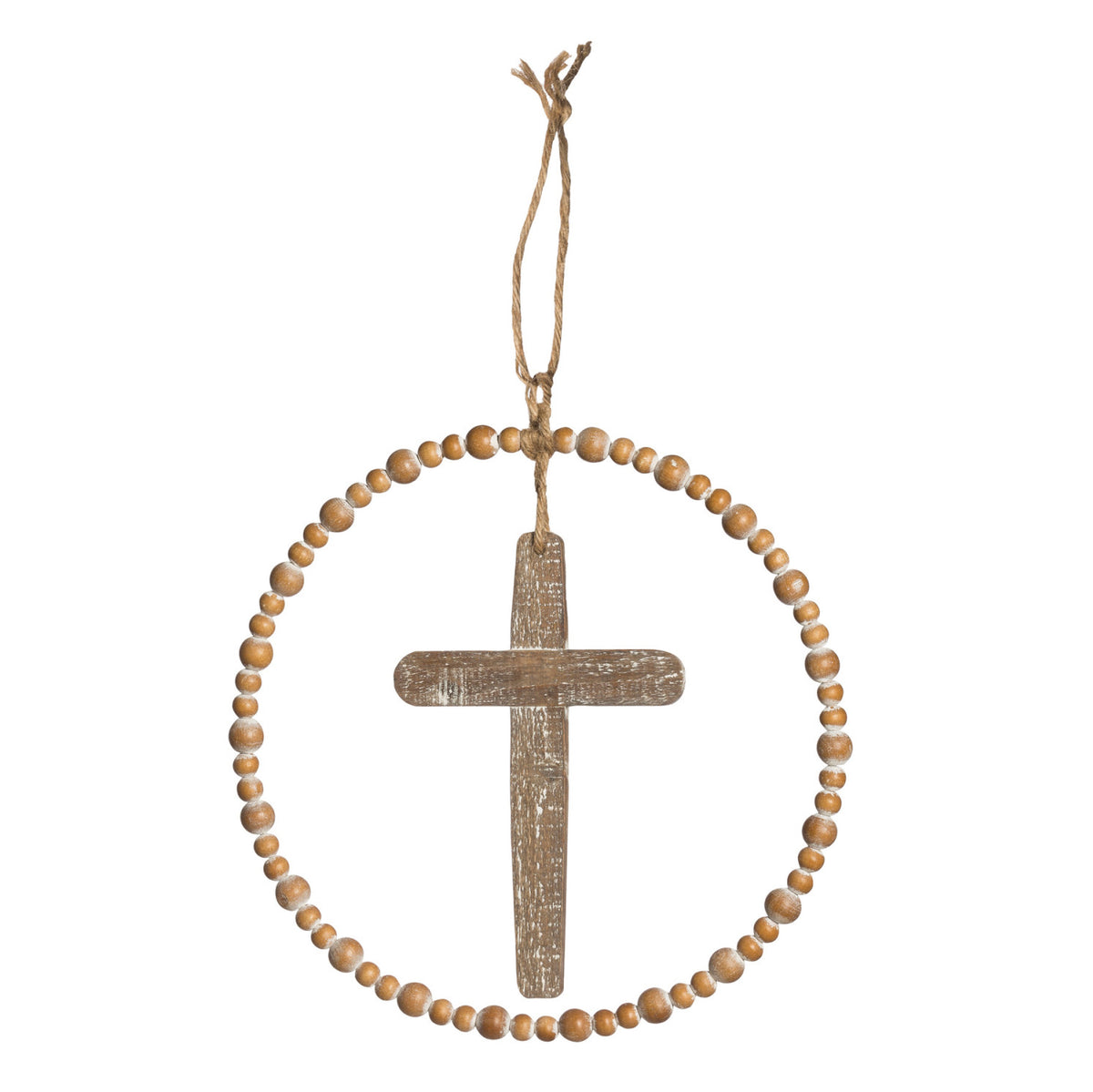 Wood & Metal Hanging Cross Decor, 10.5in, 2 Styles