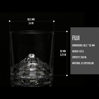 Liiton Fuji Whiskey Glass, Set of 2