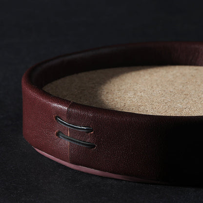 Liiton Full Leather Coaster, Set of 4