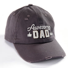 Load image into Gallery viewer, Embroidered Awesome Dad Hat, Grey

