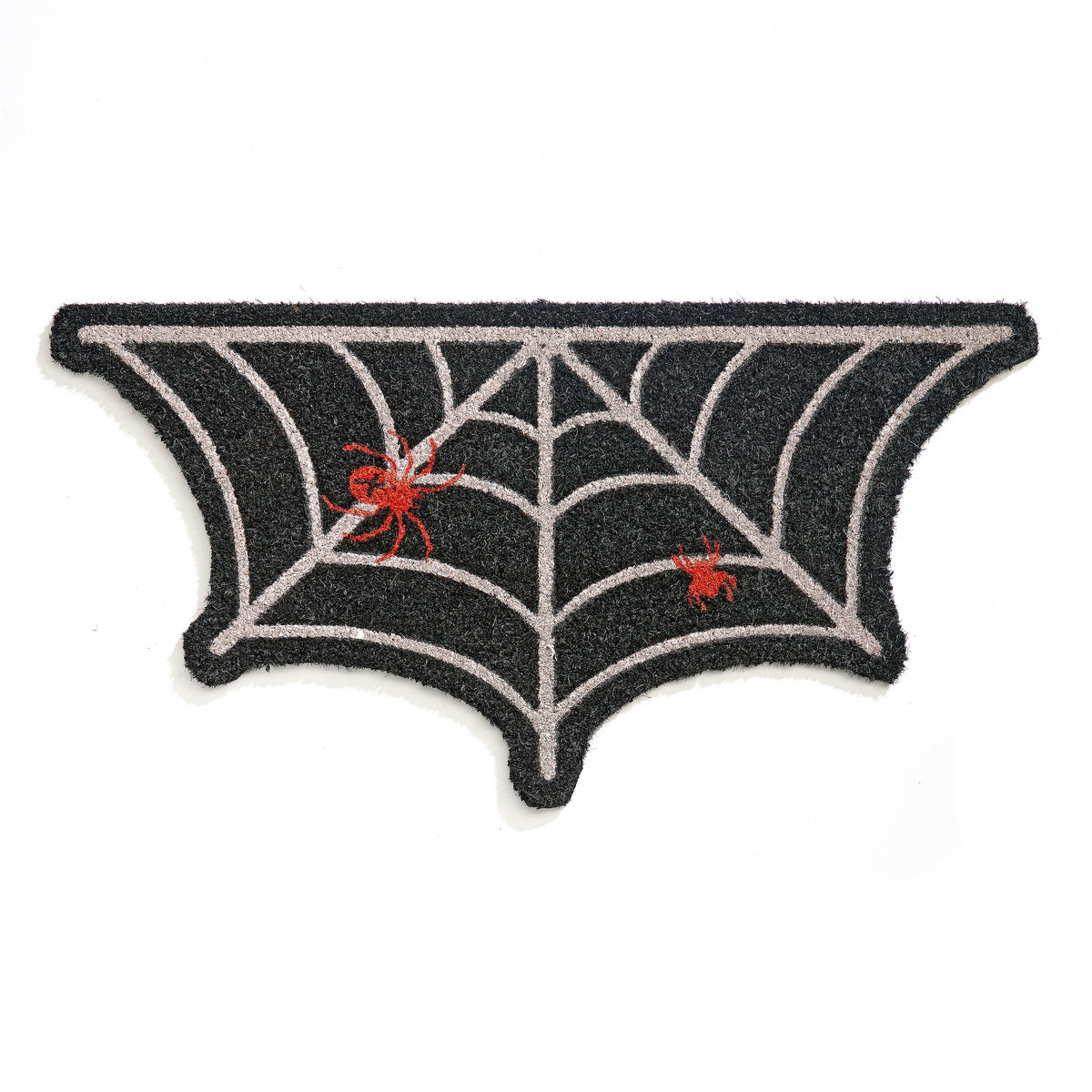 Spider Web Design Coir Door Mat