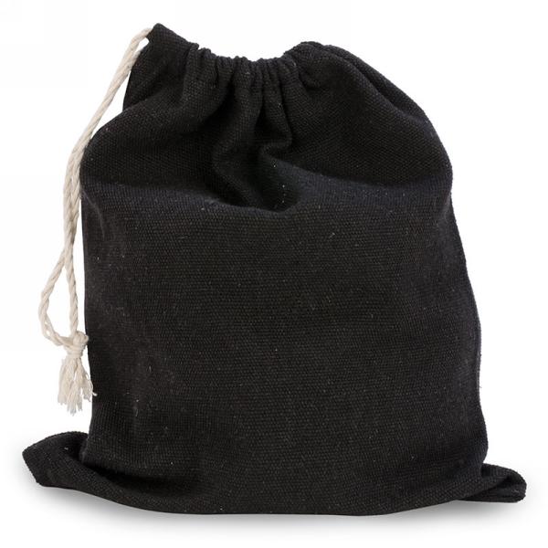 Black Hammock with Beige Fringe Trim