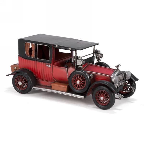 Metal Red & Black Antique Car Decor